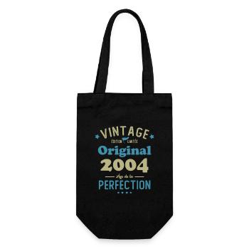 Cadeau D'anniversaire 2004 Rétro Vintage 2004 - Sac à bouteille - noir - Devant