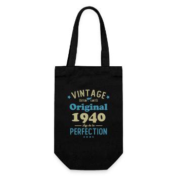 Cadeau D'anniversaire 1940 Rétro Vintage 1940 - Sac à bouteille - noir - Devant