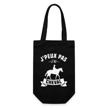 J'peux pas j'ai cheval - Sac à bouteille - noir - Devant