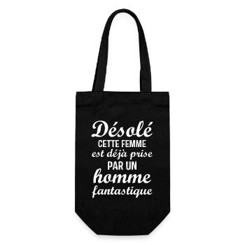 Désolé cette femme est déjà Prise - Sac à bouteille - noir - Devant