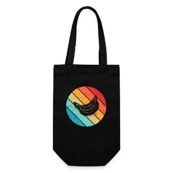 Banana Vegan Lover Retro Veggie Fruit Gift idea - Geschenkbeutel für Flaschen - Schwarz - Vorne