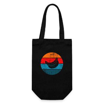 Banana Vegan Lover Retro Veggie Fruit Gift idea - Geschenkbeutel für Flaschen - Schwarz - Vorne