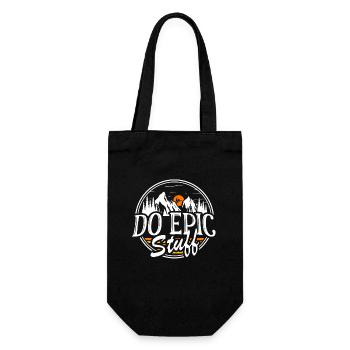 Do Epic Stuff Surfer Surfing Shaka Windsurfer Surf - Gift Bag for Bottles - black - Front