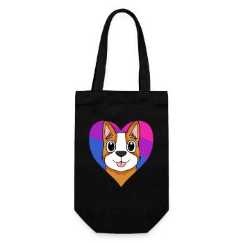 Bisexuel welsh Corgi Pembroke Dog Gift - Sac à bouteille - noir - Devant