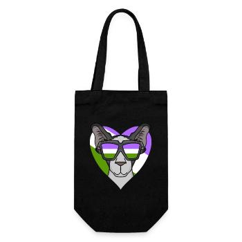 Genderqueer Lgbt Cat Oriental Shorthair - Sac à bouteille - noir - Devant