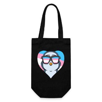 Transgender Transsexual Penguin Gift - Gift Bag for Bottles - black - Front