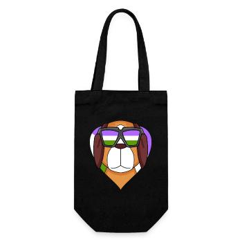Genderqueer Chien Lgbt St. Bernard - Sac à bouteille - noir - Devant
