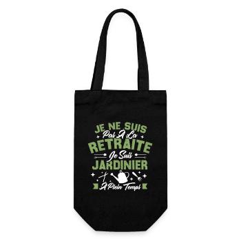 Je Ne Suis Pas À La Retraite Je Suis Jardinier - Sac à bouteille - noir - Devant