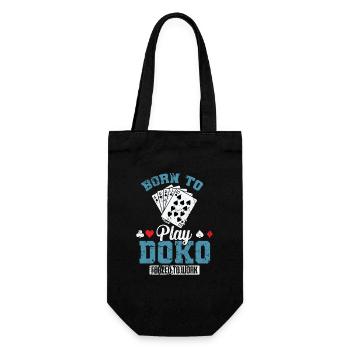 Né pour jouer au jeu de cartes Doko Forcé de Travailler - Sac à bouteille - noir - Devant