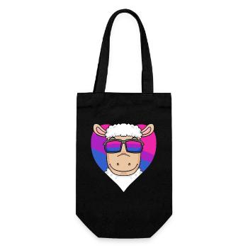 Bisexuell Schaf Geschenk - Geschenkbeutel für Flaschen - Schwarz - Vorne