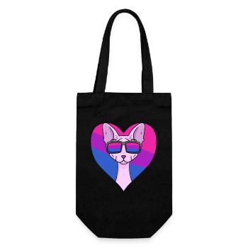 Cadeau bisexuel Sphynx Cat - Sac à bouteille - noir - Devant