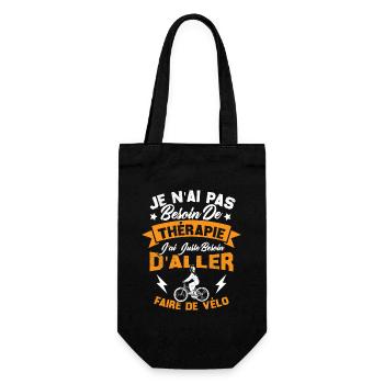 J'ai juste besoin d'aller faire du vélo - Sac à bouteille - noir - Devant