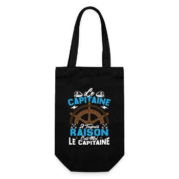 Le Capitaine A Toujours Raison C'est Moi Capitaine - Sac à bouteille - noir - Devant