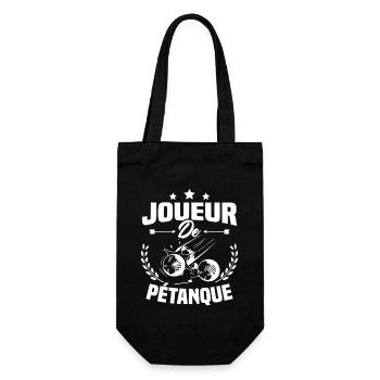 Joueur De Pétanque, Humour Cadeau Pétanque - Sac à bouteille - noir - Devant