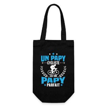 Un papy cycliste est un papy parfait Cadeau - Sac à bouteille - noir - Devant