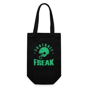 Football Freak Amerika Sport Touchdown - Geschenkbeutel für Flaschen - Schwarz - Vorne