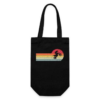 Motocross Rétro Vintage - Sac à bouteille - noir - Devant