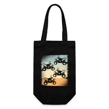 Quad ATV Offroad Quad Riders - Gift Bag for Bottles - black - Front