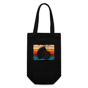 Lemon Fruit Lover Retro Lemonade Gift idea - Gift Bag for Bottles - black - Front