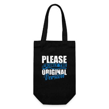 Please only the Original Version Movies - Gift Bag for Bottles - black - Front