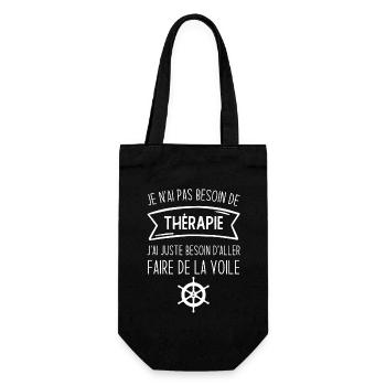 J'ai juste besoin d'aller faire de la voile - Sac à bouteille - noir - Devant