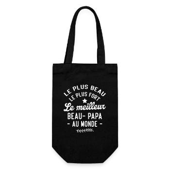 Le meilleur beau papa au monde - Sac à bouteille - noir - Devant
