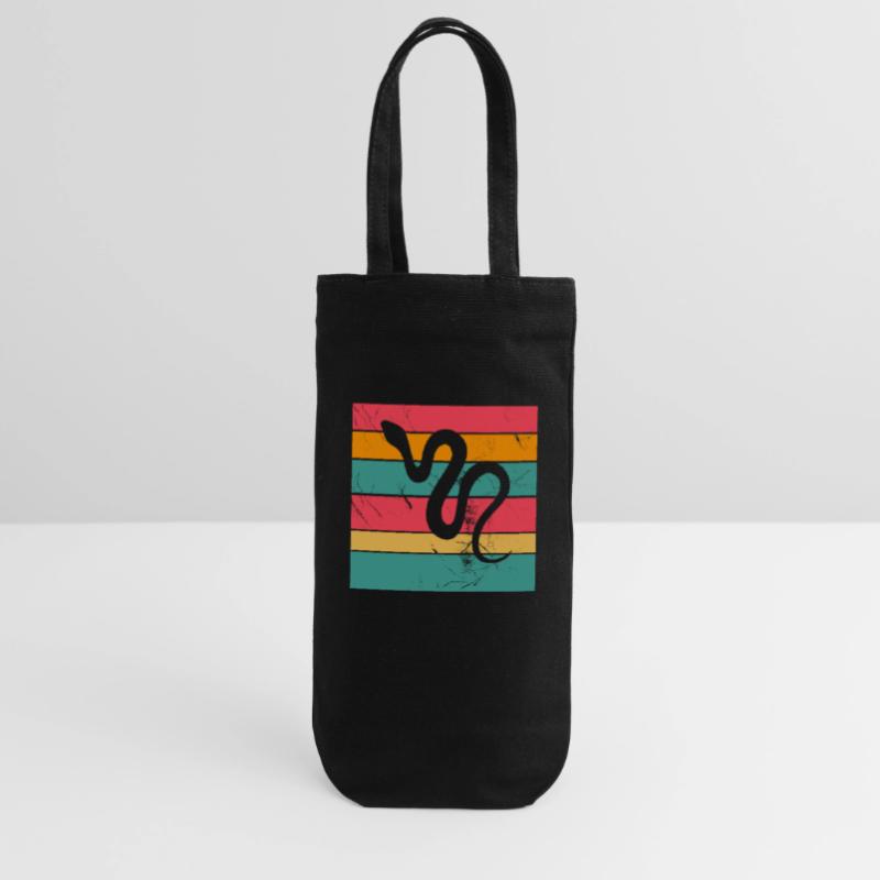 Snake Retro Reptile Python Gift idea Gift Bag for Bottles