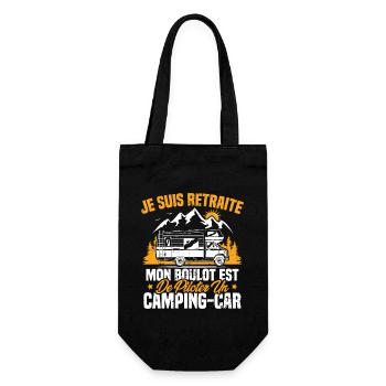 Je suis retraité et piloter un camping-car Cadeau - Sac à bouteille - noir - Devant