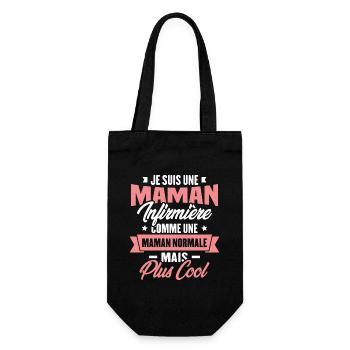 Maman infirmière comme une Maman normale plus cool - Sac à bouteille - noir - Devant
