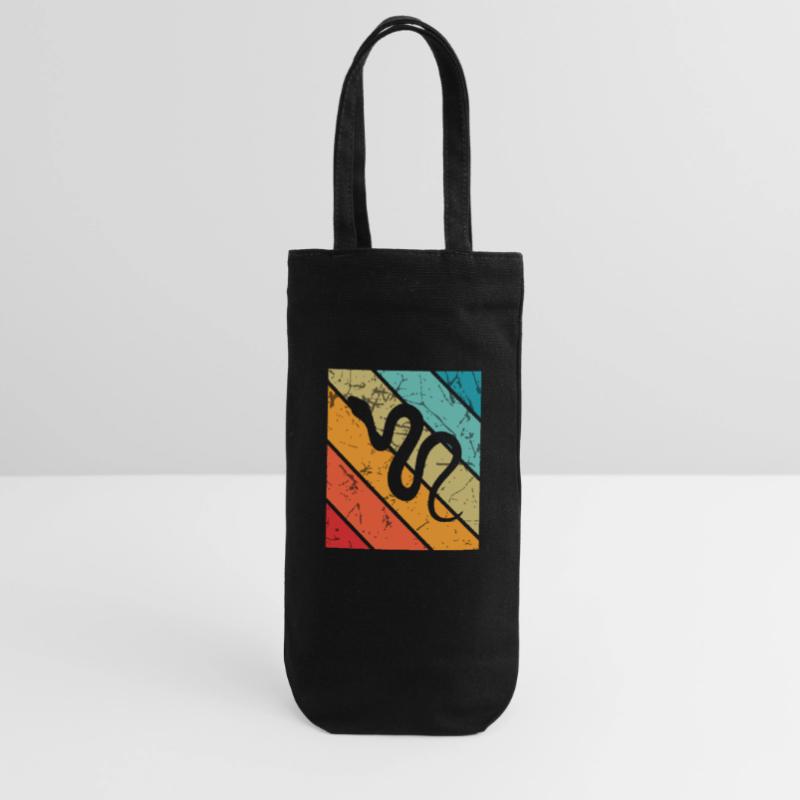 Snake Retro Reptile Python Gift idea Gift Bag for Bottles