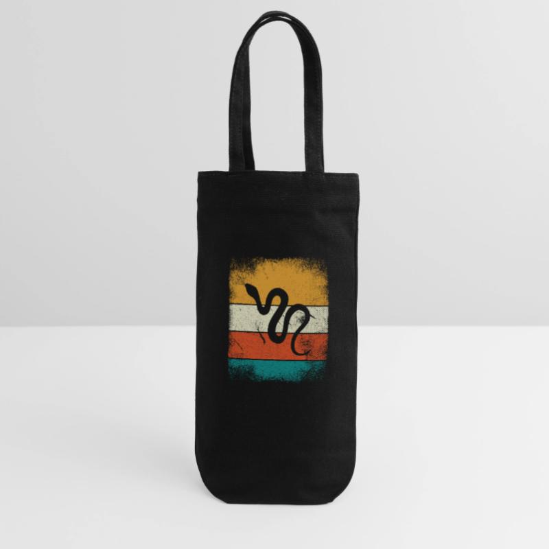 Snake Retro Reptile Python Gift idea Gift Bag for Bottles