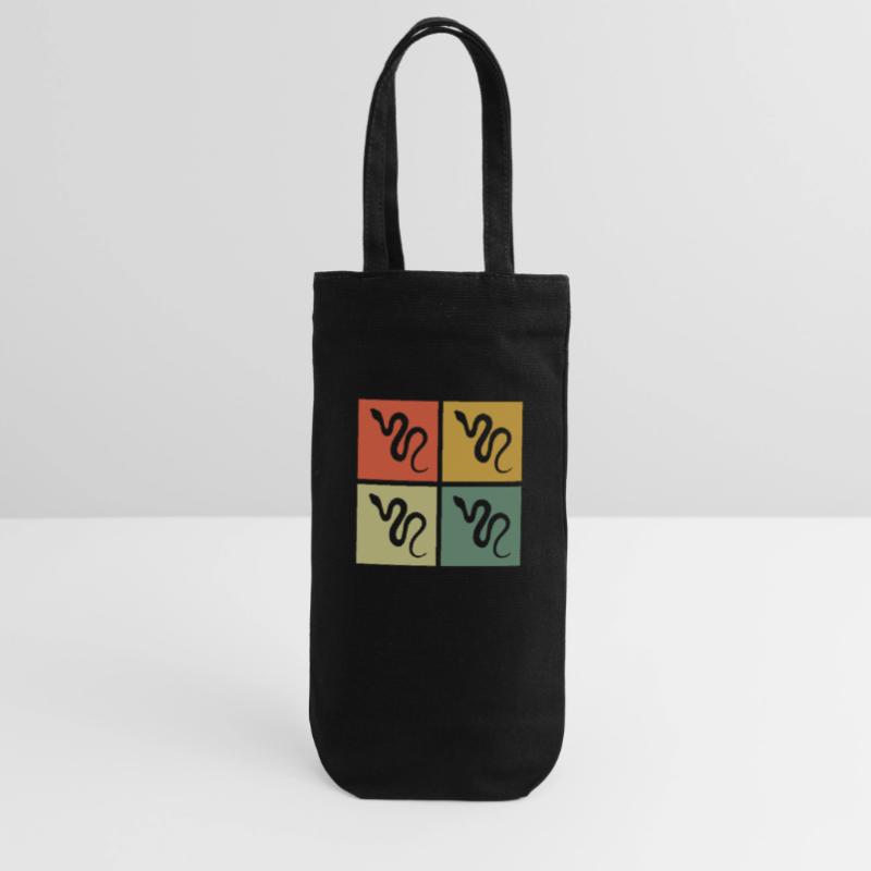Snake Retro Reptile Python Gift idea Gift Bag for Bottles