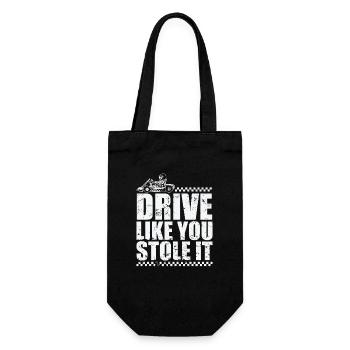 Drive Like you Stole it Gokart Rennen - Geschenkbeutel für Flaschen - Schwarz - Vorne