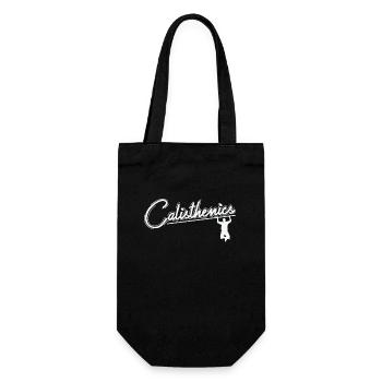 Calisthenics Fitness Training Body Workout - Gift Bag for Bottles - black - Front