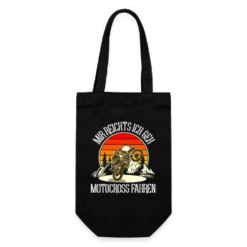 Motocross - Geschenkbeutel für Flaschen - Schwarz - Vorne