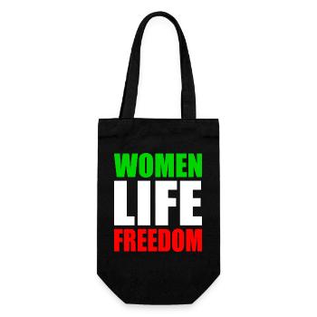 Women life freedom - Geschenkbeutel für Flaschen - Schwarz - Vorne