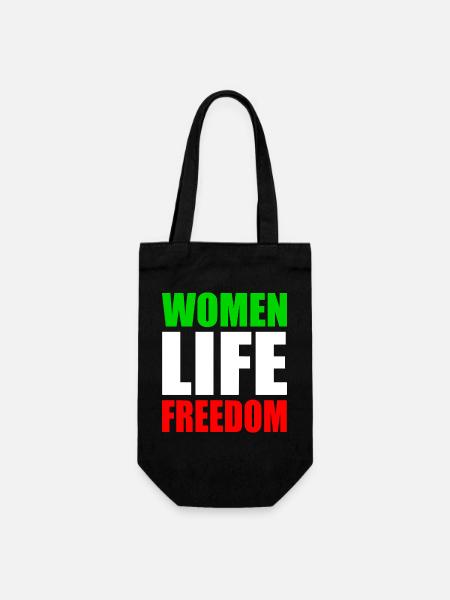 Women life freedom - Geschenkbeutel für Flaschen - Schwarz