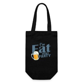 Je suis gros, faisons la fête en célébrant la musique dansante - Sac à bouteille - noir - Devant