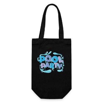 Pool Party Music Celebrations Dancing Friends - Gift Bag for Bottles - black - Front