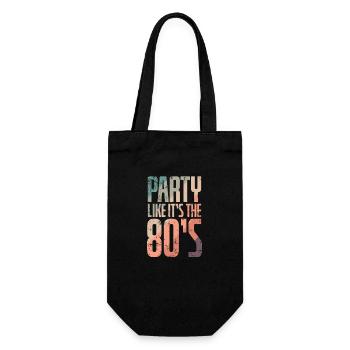Fête comme C’est la fête des années 80 Danse Fun - Sac à bouteille - noir - Devant