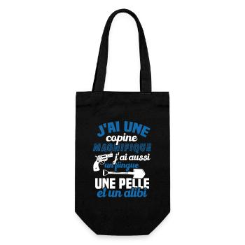 J'ai une Copine Magnifique - Flingue, Pelle, Alibi - Sac à bouteille - noir - Devant