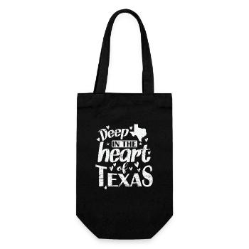 Deep in the Heart of Texas State of the USA - Gift Bag for Bottles - black - Front