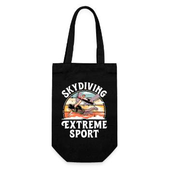 Skydiving Parachuting Parachute - Gift Bag for Bottles - black - Front