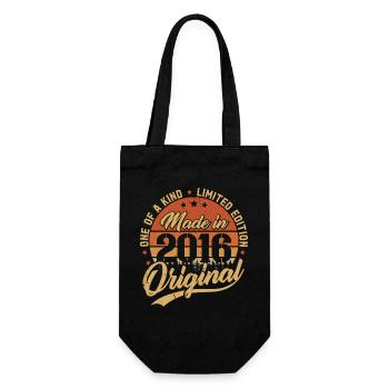 2016 Vintage Born Retro Vintage Birthday Gift - Gift Bag for Bottles - black - Front