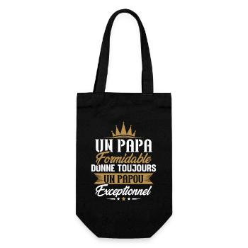 Un Papa Formidable Donne Toujours un papou - Sac à bouteille - noir - Devant