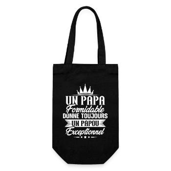 Un Papa Formidable Donne Toujours un papou - Sac à bouteille - noir - Devant