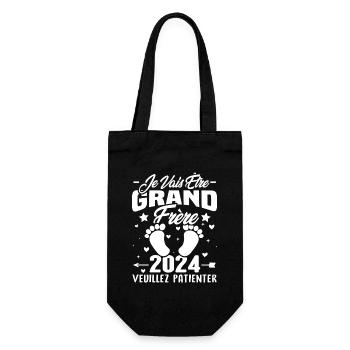 Je Vais Être Grand Frère en 2024 - Sac à bouteille - noir - Devant