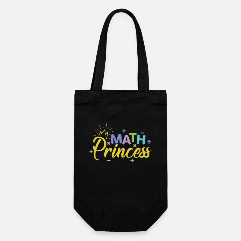 Math Princess Genie Mädchen schlaues Kind - Geschenkbeutel für Flaschen - Schwarz