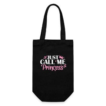 Just Call Me Princess Girlfriend Girl - Gift Bag for Bottles - black - Front