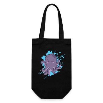 Octopus Octopus in Kawaii style animal Japan - Gift Bag for Bottles - black - Front